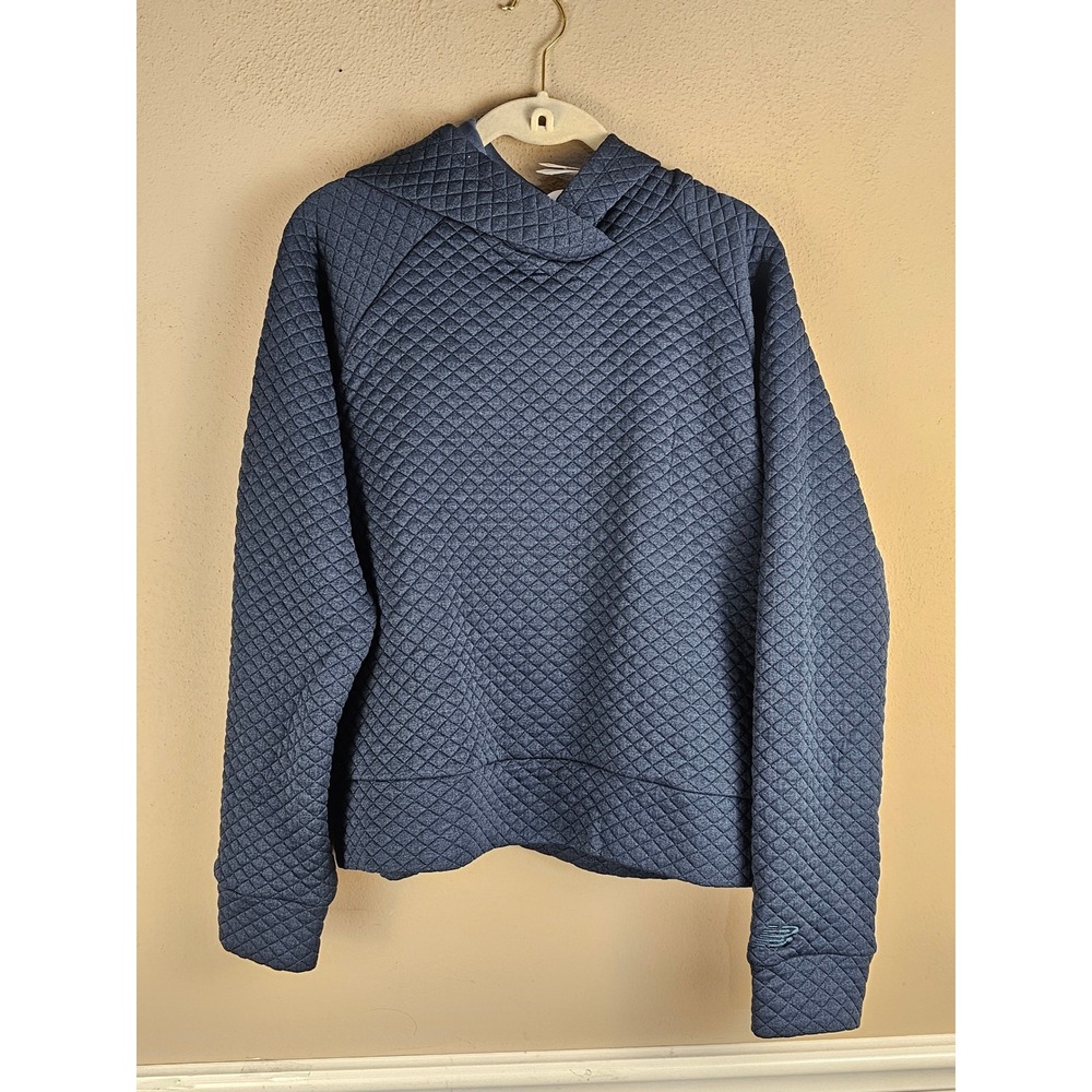 NWT New Balance Womens Dark Teal Heat Loft Hoodie Large